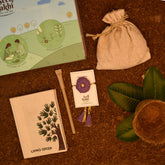 Eco-Friendly Bhindi Seeds Plantable Seed Rakhi with Planter, 1 Diary & Pen